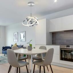 Rackhams Ridgley 3 Ring LED, Ceiling/Pendant Light - Chrome - thumbnail 4