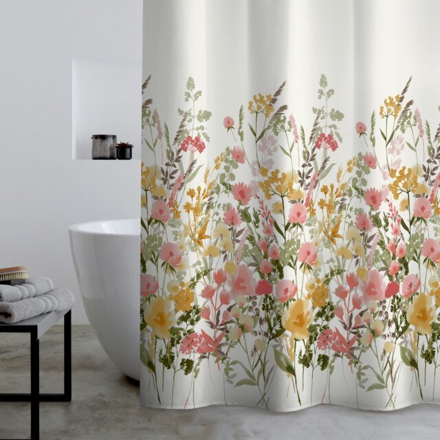 Rackhams Countryside Floral Shower Curtain Pink - Pink - image 1