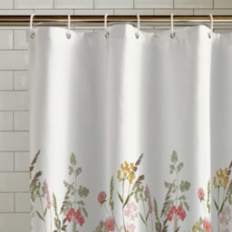 Rackhams Countryside Floral Shower Curtain Pink - Pink - thumbnail 2