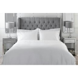Rackhams Bamboo Duvet Cover - White - White - King - 70% Bamboo/30% Cotton - thumbnail 2