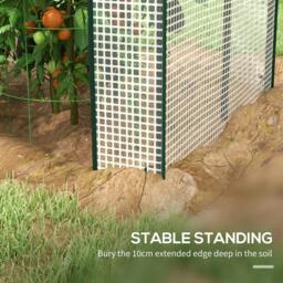 Rackhams Green House, Mini Greenhouse with 2 Roll-up Doors, Vent Holes and Reinforced Cover, 100 x 80 x 150cm - thumbnail 6