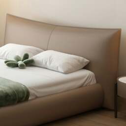 Rackhams Kai King Size Bed With Storage, Super King Size With Storage, Real Leather - White - Super King Size - NO Storage - thumbnail 6