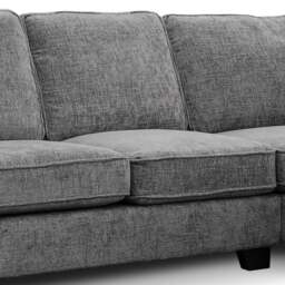 Rackhams Nebraska Slate Grey 5 Seater Corner Sofa Full Back - thumbnail 3