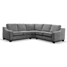 Rackhams Nebraska Slate Grey 5 Seater Corner Sofa Full Back - thumbnail 5