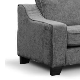 Rackhams Nebraska Slate Grey 5 Seater Corner Sofa Full Back - thumbnail 2