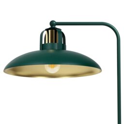 Rackhams Felix Hand Made Designer Table Lamp In Green And Gold Rugged Industrial With A Luxurious Twist - thumbnail 2
