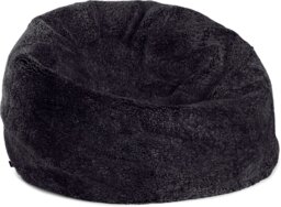 Rackhams Round Sheepskin Bean Bag - Short Wool - Medium - Large - Anthracite - D74 x 73 cm - thumbnail 4