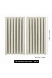 Rackhams 2 Panels Beige Blackout Curtains Polyester Drop Eyelet Curtains for Bedroom and Living Room, 229cm W x 229cm H - Beige - thumbnail 6