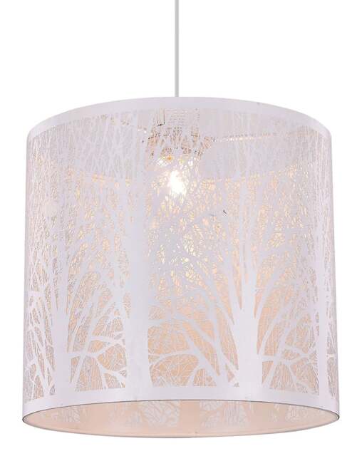 Rackhams Unique and Beautiful Matt White Metal Forest Design Ceiling Pendant Shade - image 1