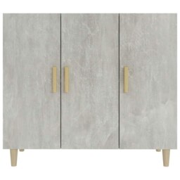 Rackhams Sideboard Concrete Grey 90x34x80 cm Engineered Wood - Grey - Engineered wood - thumbnail 3