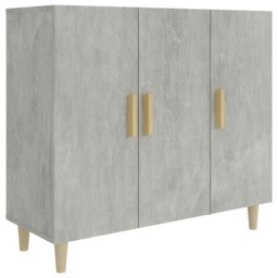Rackhams Sideboard Concrete Grey 90x34x80 cm Engineered Wood - Grey - Engineered wood - thumbnail 2