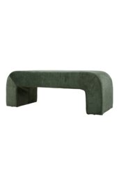Rackhams Green Chic Modern Ottoman Bench - Green - thumbnail 2