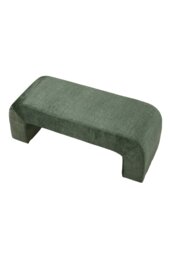 Rackhams Green Chic Modern Ottoman Bench - Green - thumbnail 4