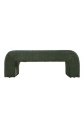 Rackhams Green Chic Modern Ottoman Bench - Green - thumbnail 3