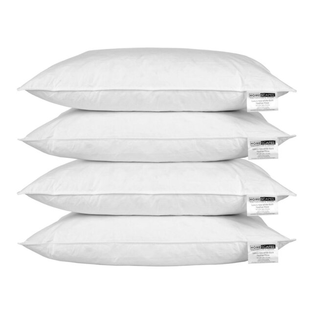 Rackhams Duck Feather Pillow x 4 - image 1