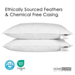 Rackhams Duck Feather Pillow x 4 - thumbnail 3