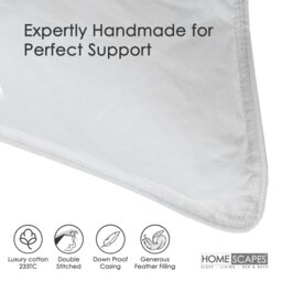 Rackhams Duck Feather Pillow x 4 - thumbnail 4