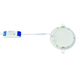 Rackhams Ultra Slim Round Flush Ceiling Light 24W Warm White LED 3000k Corridor Lamp - thumbnail 4