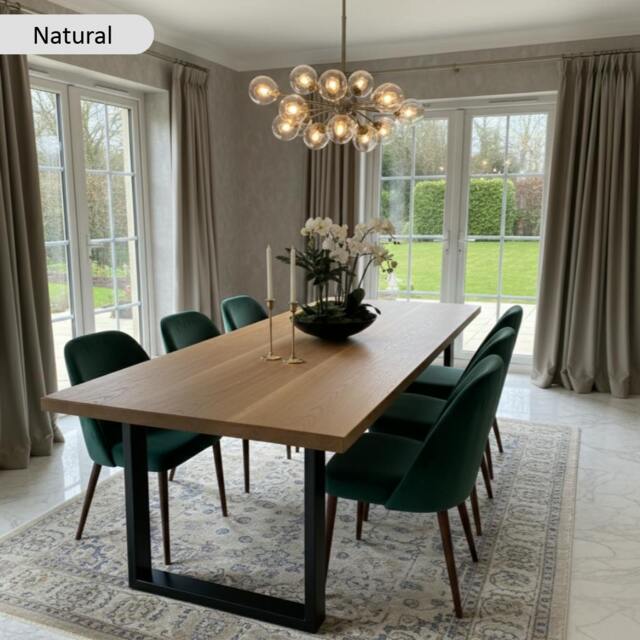 Rackhams Premium Solid Oak Dining Table - 300 - 120 - image 1