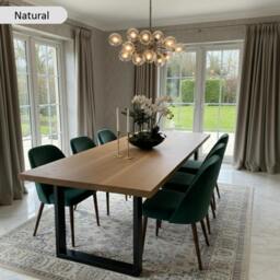 Rackhams Premium Solid Oak Dining Table - 300 - 120 - thumbnail 1