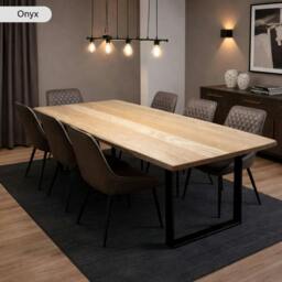 Rackhams Premium Solid Oak Dining Table - 300 - 120 - thumbnail 4