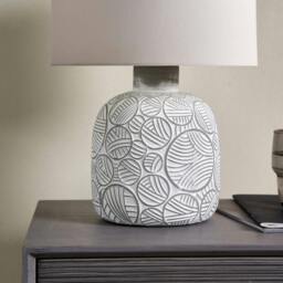 Rackhams Gloria Natural Ceramic Table Lamp - thumbnail 5