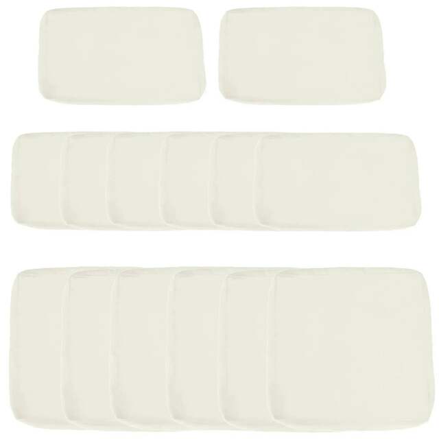 Rackhams Replacement Cushion Covers for Garden Sofa Set, Garden Rattan Sofa Cushion Polyester Cover Replacement Outdoor - No Cushion Included, Cream - image 1