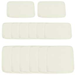 Rackhams Replacement Cushion Covers for Garden Sofa Set, Garden Rattan Sofa Cushion Polyester Cover Replacement Outdoor - No Cushion Included, Cream - thumbnail 1
