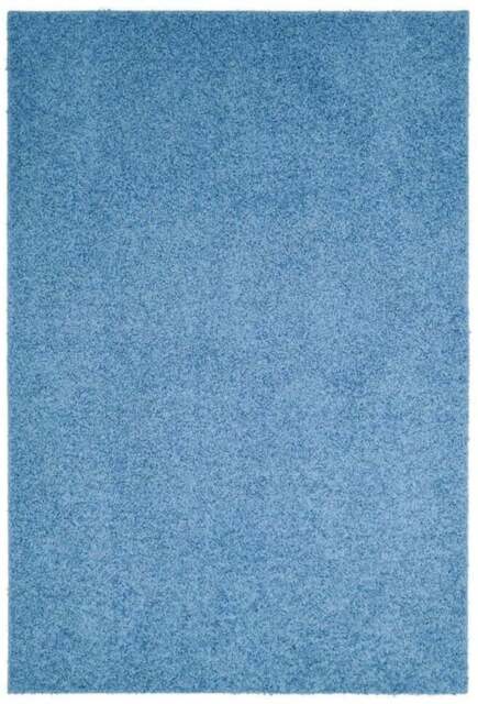 Rackhams Fiji Sky Blue Washable Solid Shaggy Rug - 100X150 cm - image 1