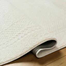 Rackhams Freud-Modern Ivory Off-White High Pile Rug - 120 x 170 cm - thumbnail 4