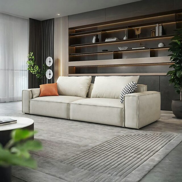 Rackhams R67 Anselm Two Seater, Three Seater Sofa, Modular Sofa - Two Seater 240cm - Blue - image 1