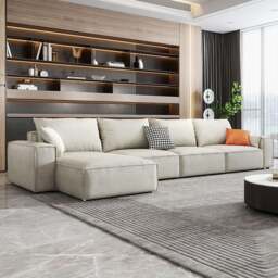 Rackhams R67 Anselm Two Seater, Three Seater Sofa, Modular Sofa - Two Seater 240cm - Blue - thumbnail 6