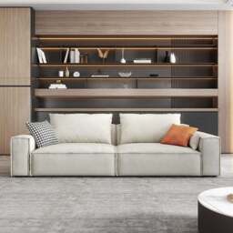 Rackhams R67 Anselm Two Seater, Three Seater Sofa, Modular Sofa - Two Seater 240cm - Blue - thumbnail 2