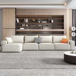 Rackhams R67 Anselm Two Seater, Three Seater Sofa, Modular Sofa - Two Seater 240cm - Blue - thumbnail 5