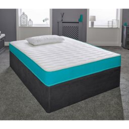 Rackhams Coil Sprung Hybrid Mattress - Medium Soft Comfort, Cooltouch Breathable Cover - Blue - 1 - European Small Single Mattress (80cm x 200cm) - thumbnail 4