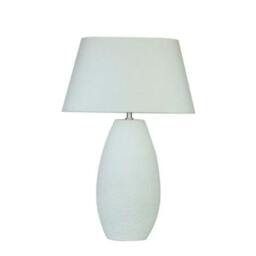 Rackhams Caitlin Tall White Ceramic Table Lamp - thumbnail 3