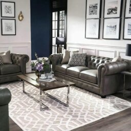 Rackhams The Dorchester Three Seater Sofa, Armchair - Three Seater 210cm - Grey - thumbnail 1