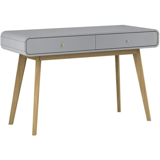 Rackhams Cassie Desk 2 Drawers GreyGrey120x50x79cm - Grey - image 1