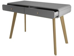 Rackhams Cassie Desk 2 Drawers GreyGrey120x50x79cm - Grey - thumbnail 4