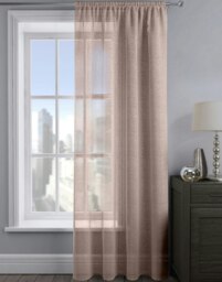 Rackhams Alessandria Sparkle Slot Top Voile Panel - 137cm x 182cm - Blush Pink