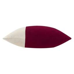 Rackhams Coba Washed Velvet Cushion Cover - Cherry - 50cm x 50cm - Cherry - 100% Polyester - thumbnail 3
