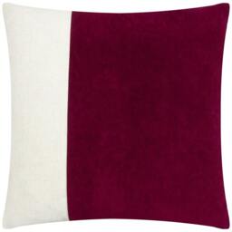 Rackhams Coba Washed Velvet Cushion Cover - Cherry - 50cm x 50cm - Cherry - 100% Polyester - thumbnail 1