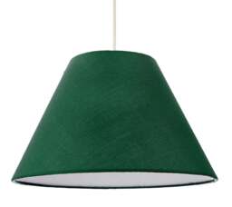 "Rackhams 12"" Forest Green Cotton Coolie Lampshade Suitable for Table Lamp or Pendant" - thumbnail 6