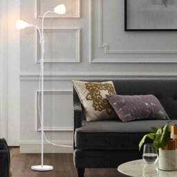 Rackhams Double Heads Floor Lamp - Brass - thumbnail 3