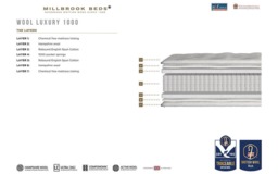 Rackhams Wool Luxury 1000 Pocket Mattress - Double - thumbnail 6