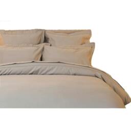 Rackhams Egyptian Cotton Plain Duvet Cover - Platinum - Single - Platinum - 100% Egyptian Cotton - thumbnail 1