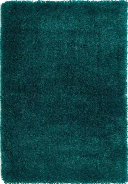 Rackhams Chicago Dark Teal Shaggy Rug - 90X150 cm - image 1