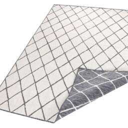 Rackhams Reversible Indoor-Outdoor Geometric Flatweave Rug - 200X290 cm - thumbnail 2