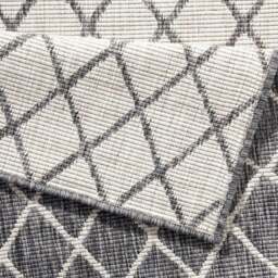 Rackhams Reversible Indoor-Outdoor Geometric Flatweave Rug - 200X290 cm - thumbnail 3