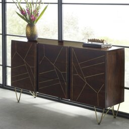 Rackhams Large Sideboard with Doors and Drawers Bishop Dark Mango - Wood - 1